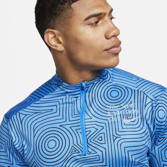 Nike Men’s Dri-FIT Element Quarter-Zip Running Top Blue FB9036-406, Size M (New) - Picture 13 of 15